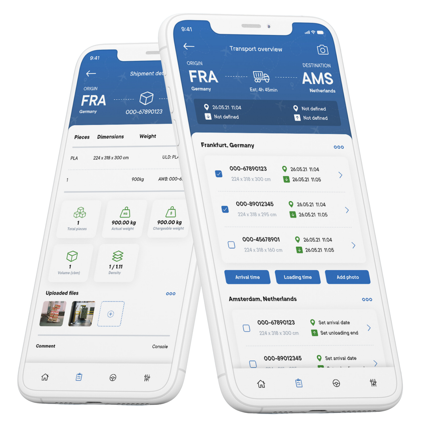 aircargobook Live POD - Sample Tour view Android Screen with Live POD app by aircargobook - Sample Tour view